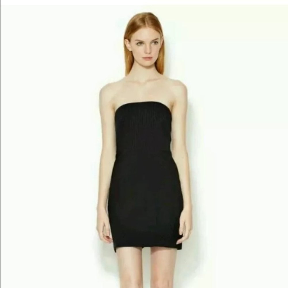 NWT Sandro RALLYE Strapless Little Black Dress LBD Size 2 MSRP $340 NEW
